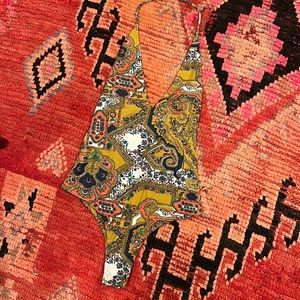 Novella Royale Rust Geo Paisley Bodysuit